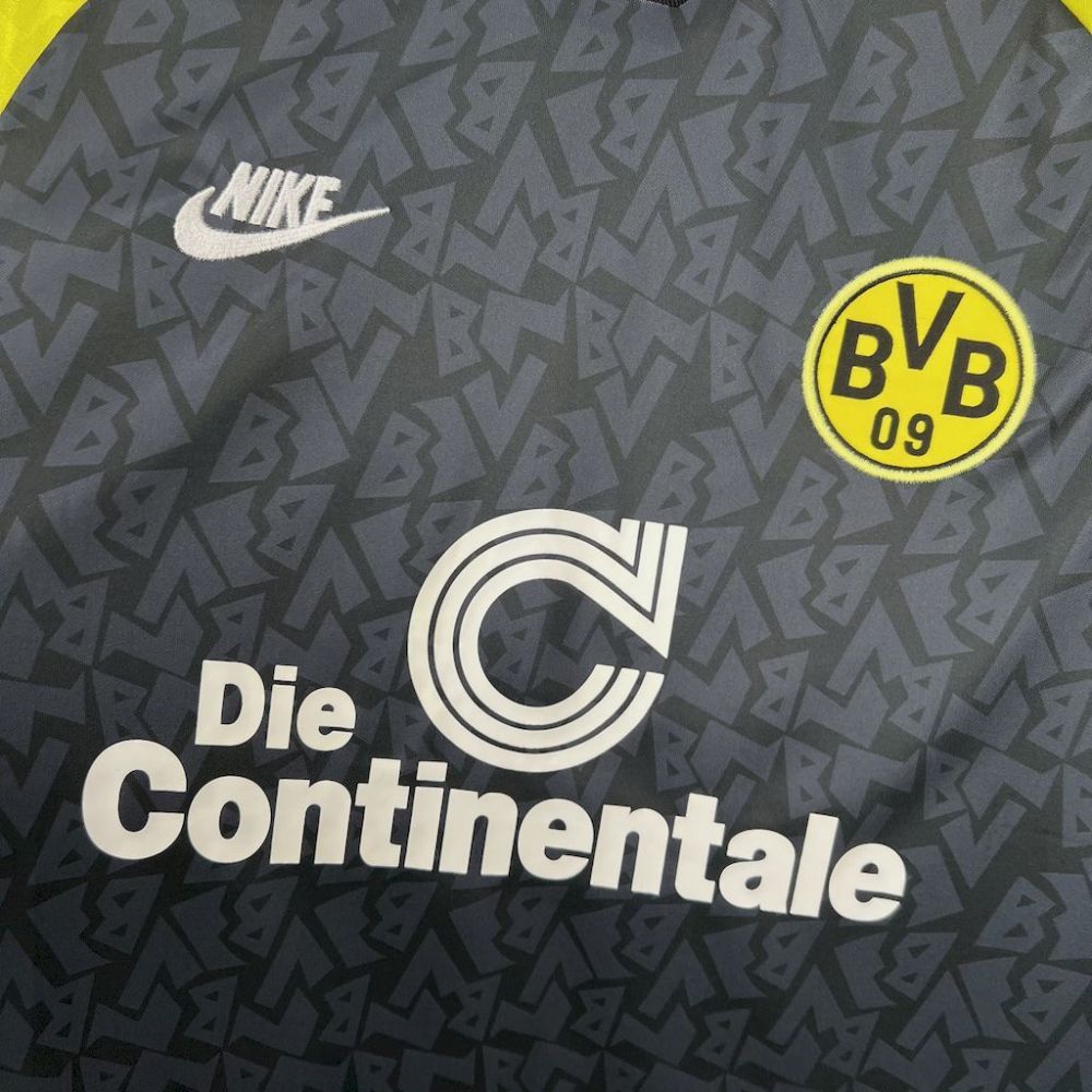 Borussia Dortmund 1995/96 Away Long Sleeves Retro Jersey