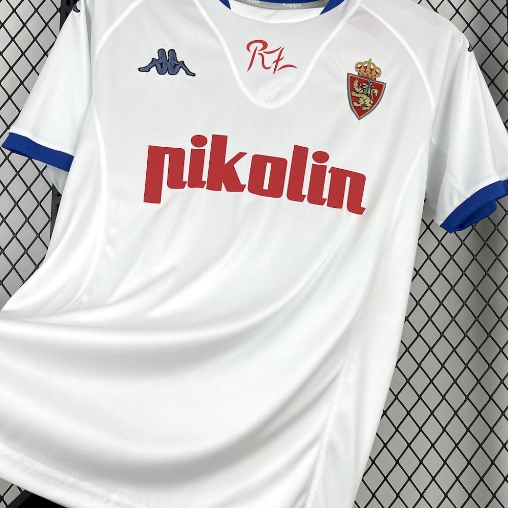 Real Zaragoza 2001/02 Home Retro Jersey