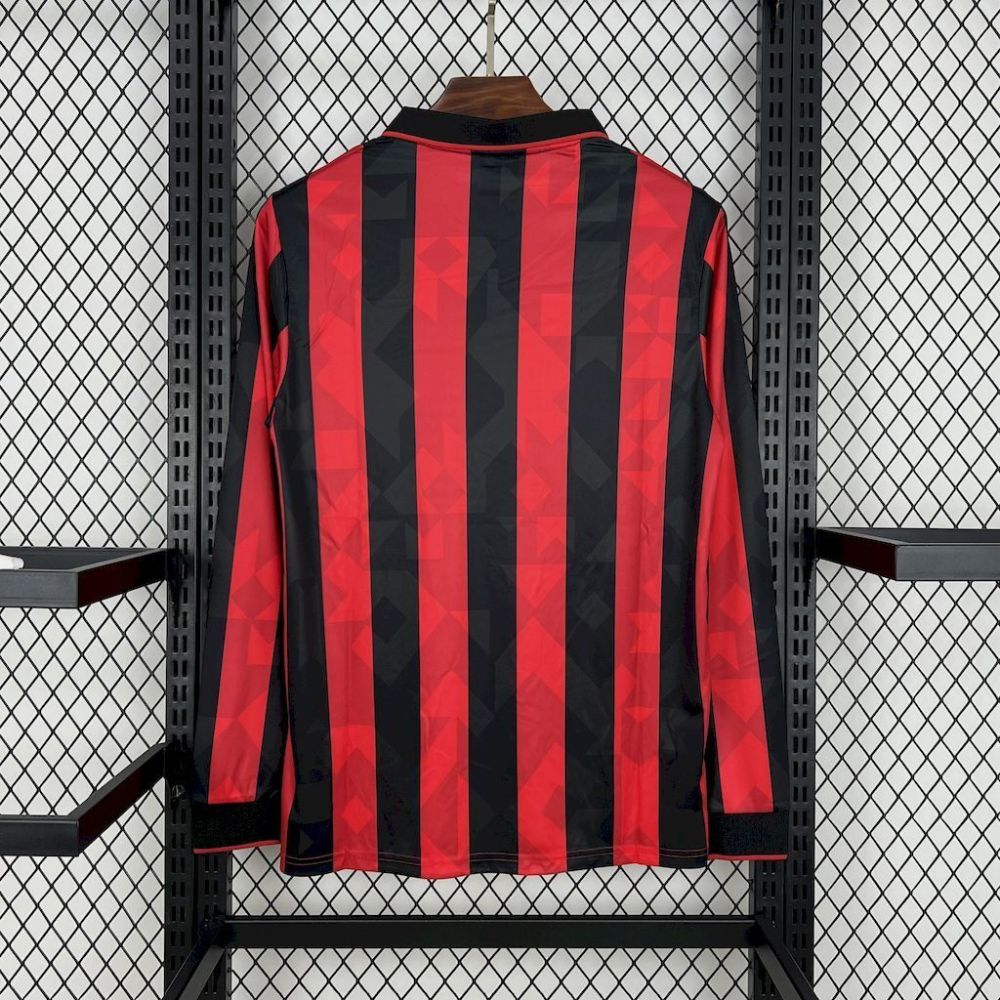 AC Milan 1993/94 Home Long Sleeves Retro Jersey
