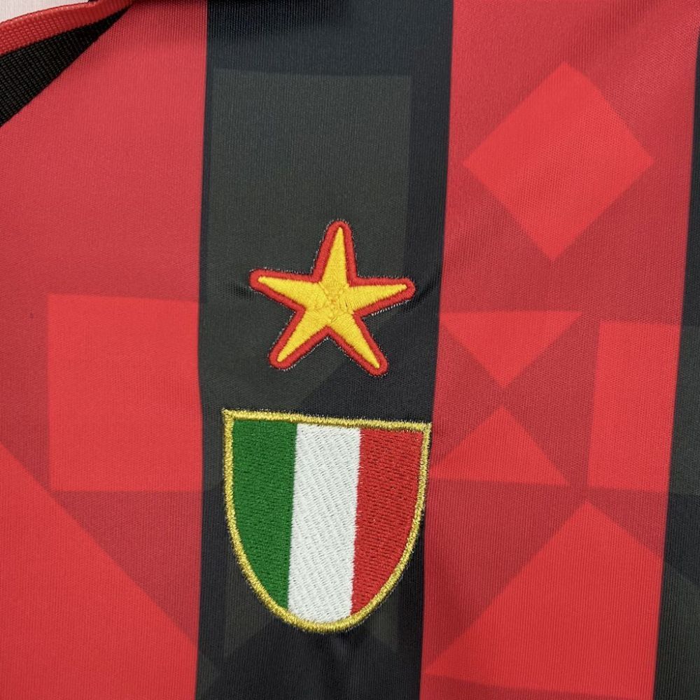 AC Milan 1993/94 Home Long Sleeves Retro Jersey