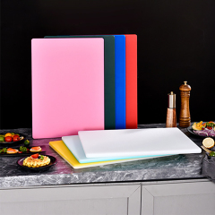 Color-Coded Square PE Cutting Board