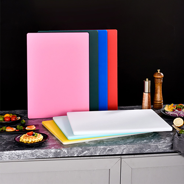 Color-Coded Square PE Cutting Board
