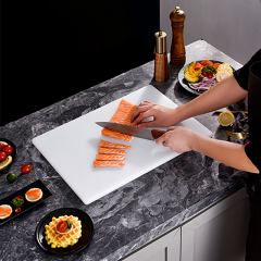 Color-Coded Square PE Cutting Board