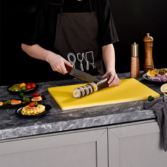 Color-Coded Square PE Cutting Board