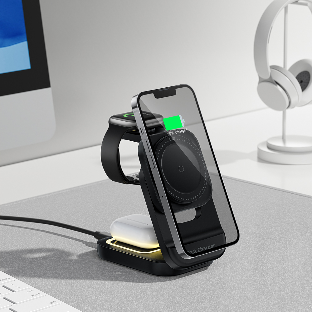 HT-542 Foldable Wireless Charger Night Light - product view 4