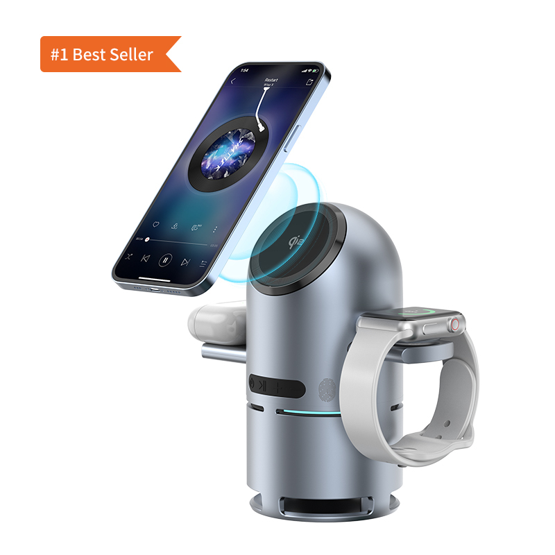 Rotating 4-in-1 Qi2 Wireless Charger