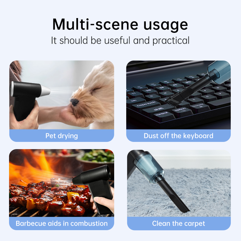 Mini Air Duster and Vacuum Cleaner - product view 5