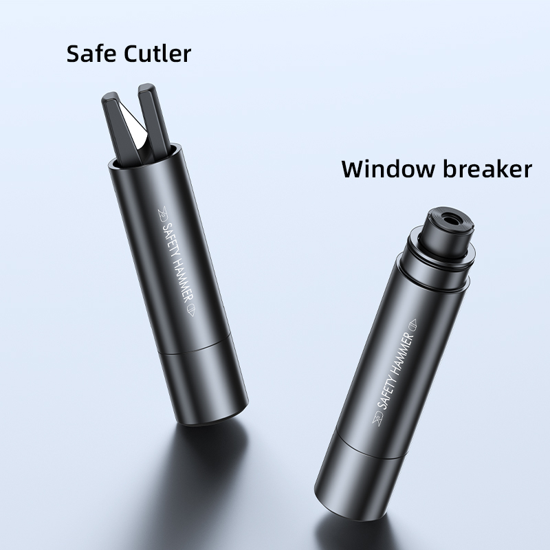 Custom A6 Car Safety Hammer with Seat Belt Cutter
