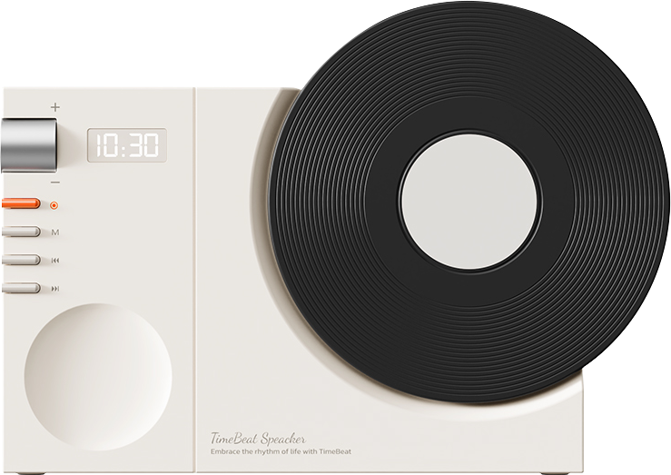 Retro Vinyl Record Bluetooth Speaker - product view 5