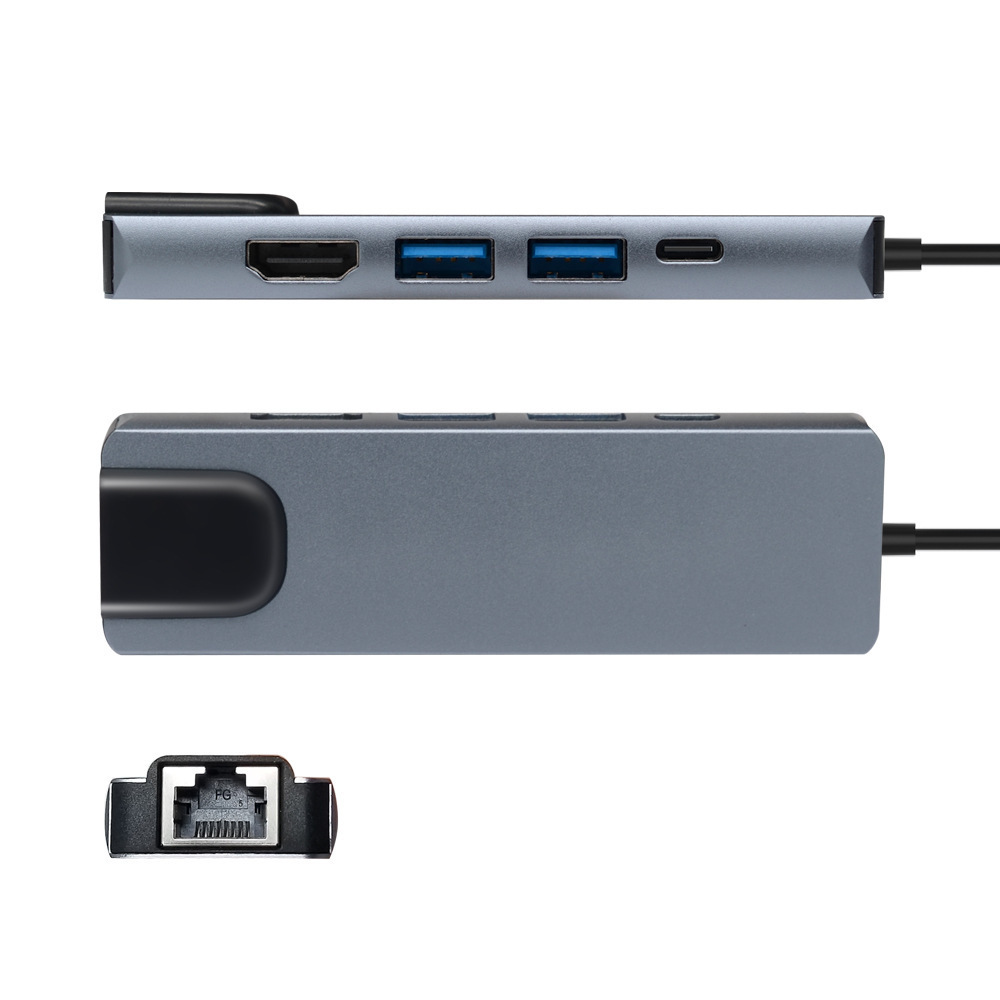 5-in-1 USB-C Hub with Ethernet Port - product view 2