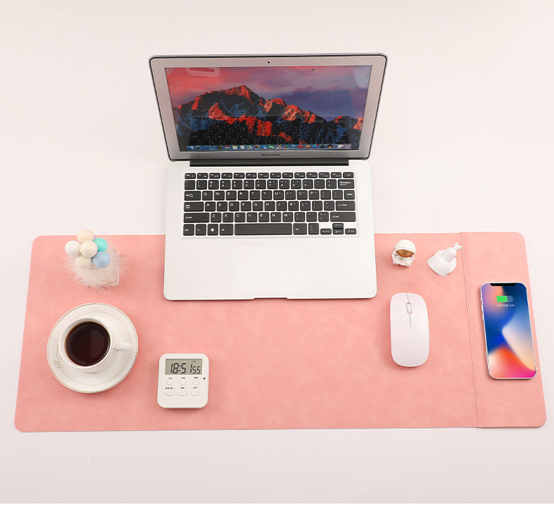 Wireless Charging Mouse Pad Desk Mat - product view 3