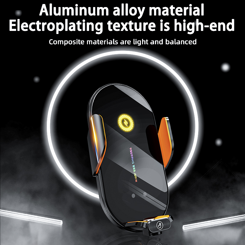 Car Wireless Charger Mount with Light-Up Logo - product view 4
