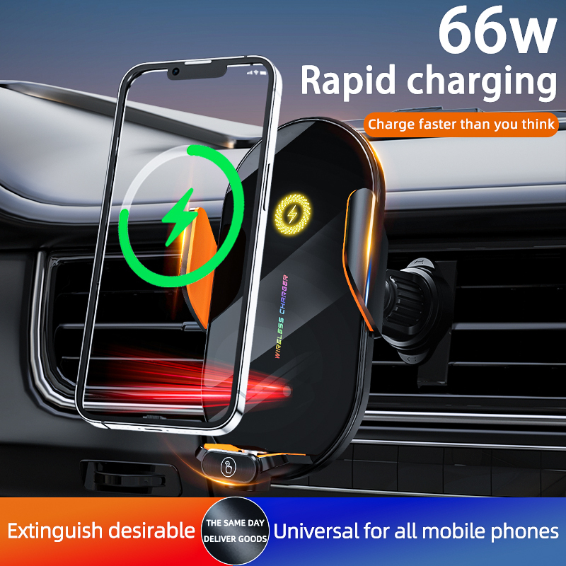 Car Wireless Charger Mount with Light-Up Logo - product view 6