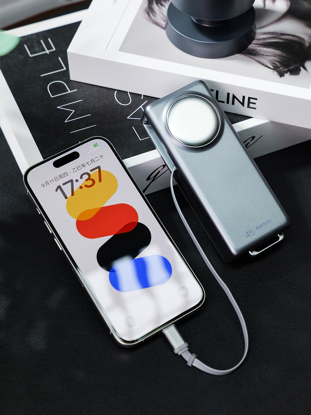 Custom Laptop Power and Wireless Charging Gift Set