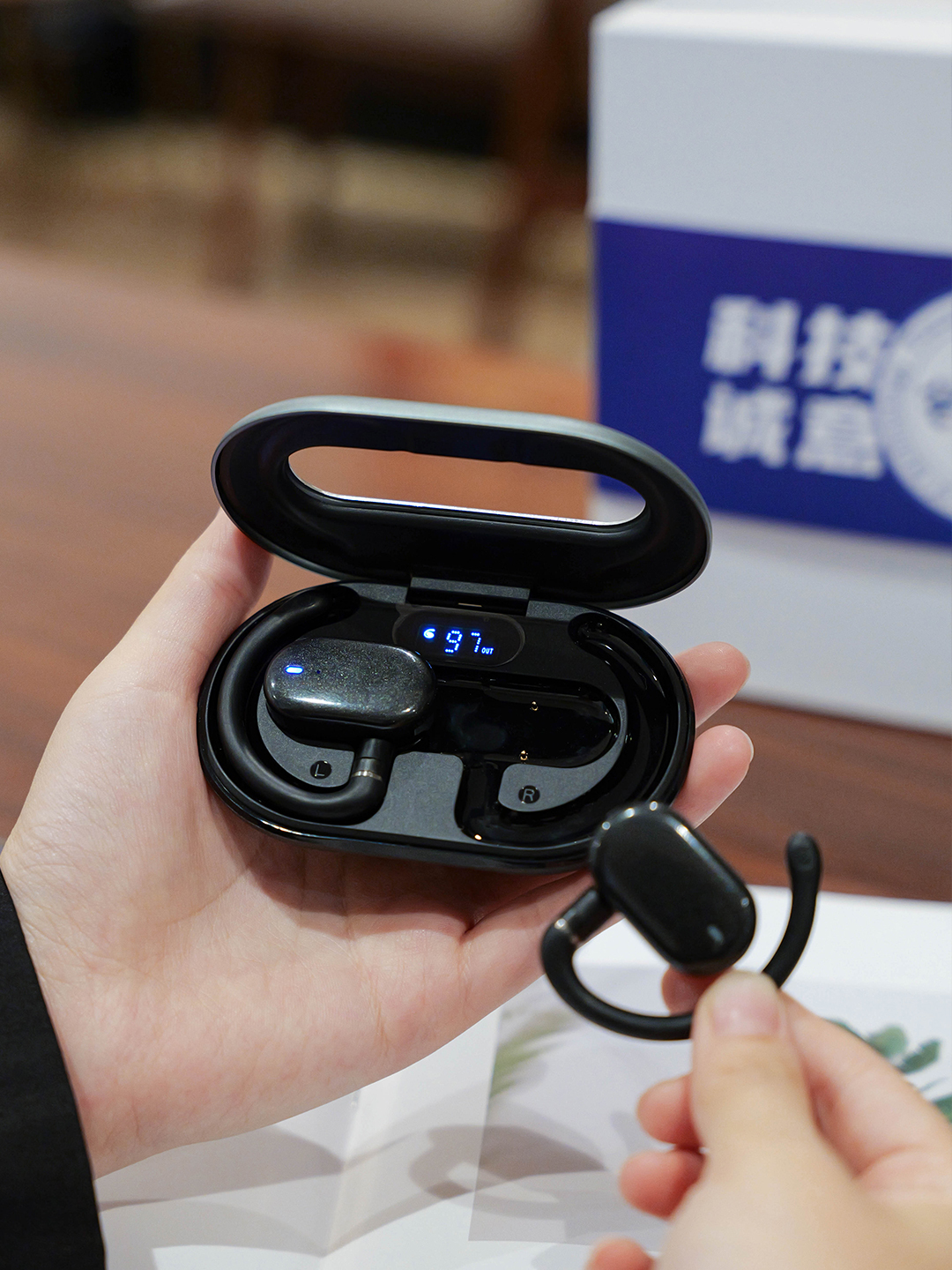 Custom Global Business Travel Gift Set with AI Translation Earbuds