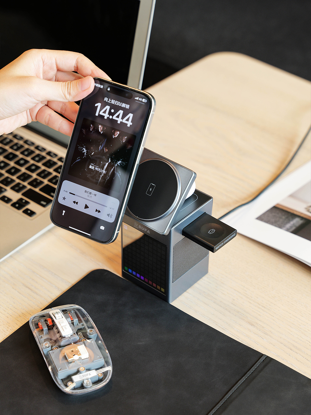 Custom Wireless Tech Gift Set with Mouse Pad and Power Bank