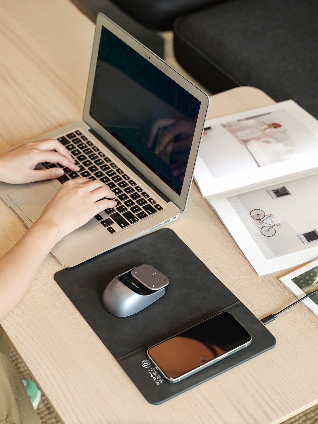 Custom Multifunctional Gift Set with Mouse, Pen and Mouse Pad