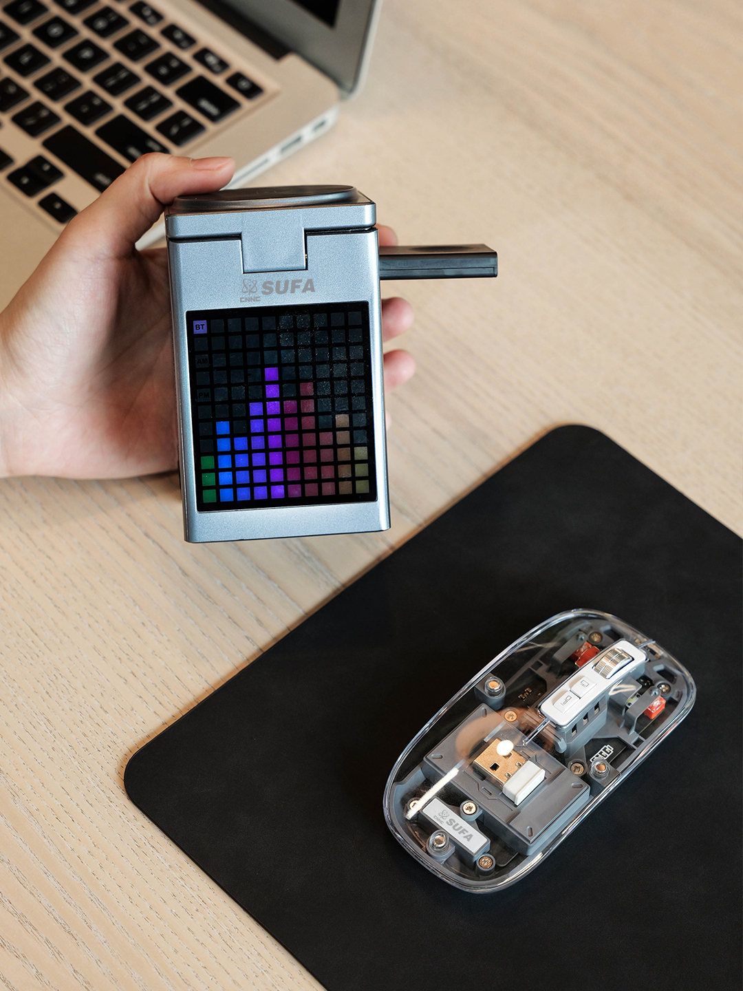 Custom Wireless Tech Gift Set with Mouse Pad and Power Bank