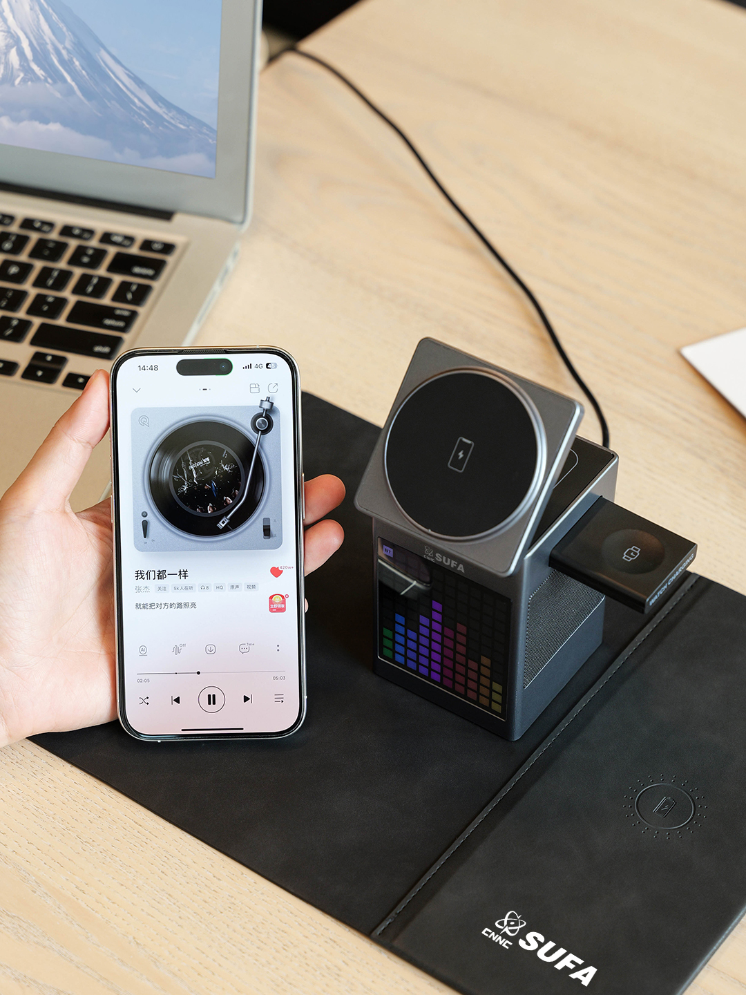 Custom Wireless Tech Gift Set with Mouse Pad and Power Bank