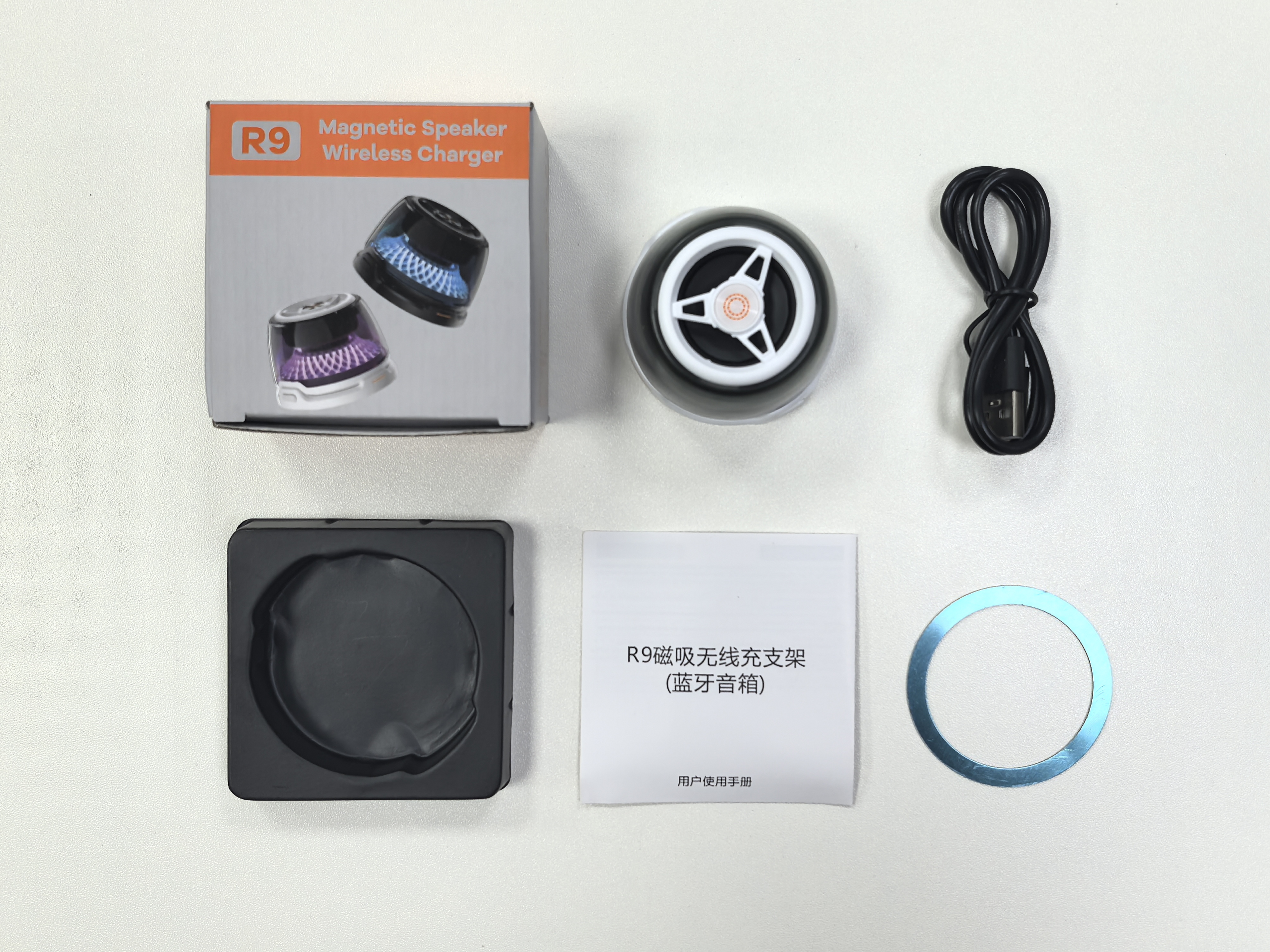 磁吸 3合1设计 蓝牙音箱＋手机支架产品图 7