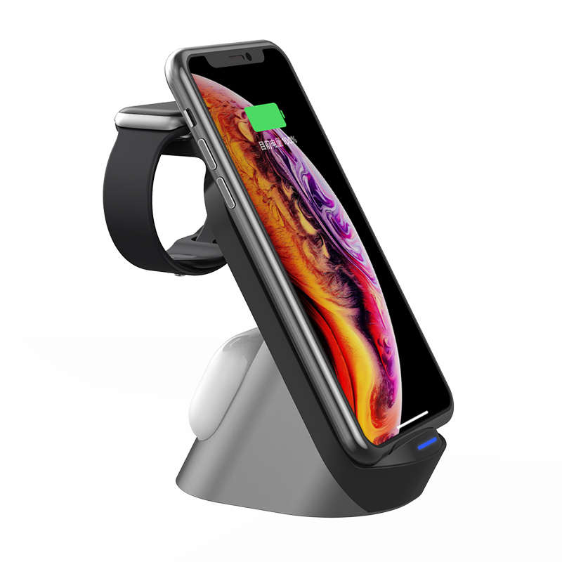 LC0206  3-in-1 Standing Wireless Charger – Corporate Gift Set