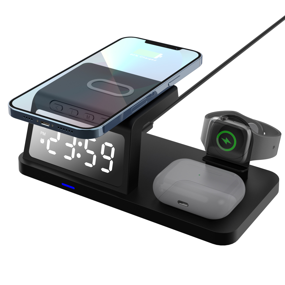 HT-506 3-in-1 Foldable Wireless Charger with Built-In Night Light – Premium Corporate Gift Set