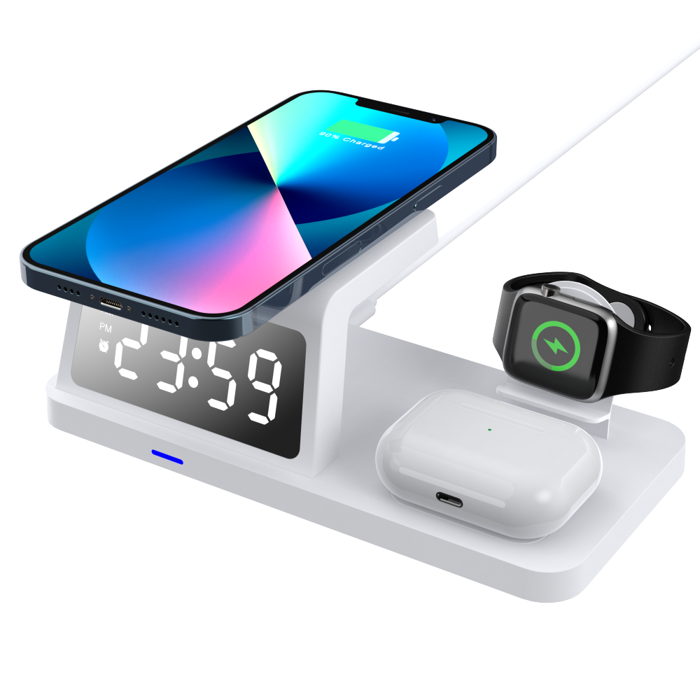 HT-506 3-in-1 Foldable Wireless Charger with Built-In Night Light – Premium Corporate Gift Set