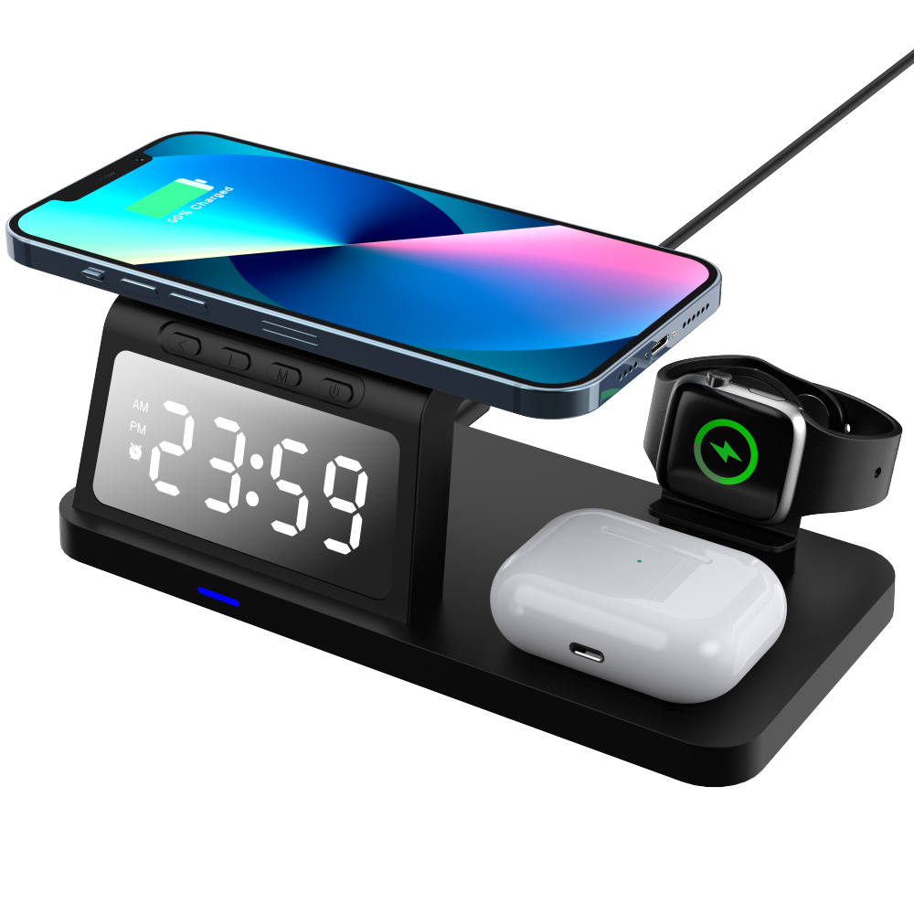 HT-506 3-in-1 Foldable Wireless Charger with Built-In Night Light – Premium Corporate Gift Set