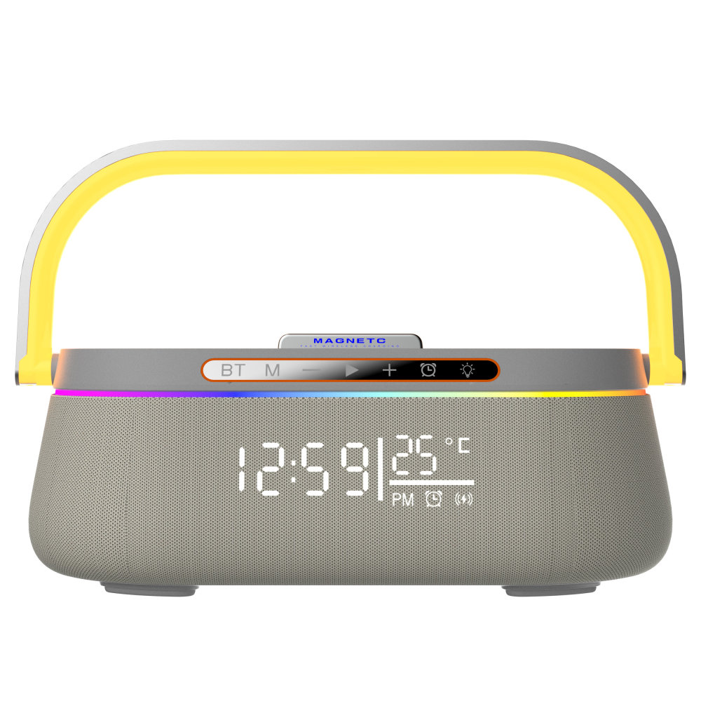 HT-548 Bluetooth Speaker Wireless Charger with Clock – Premium Corporate Gift Set