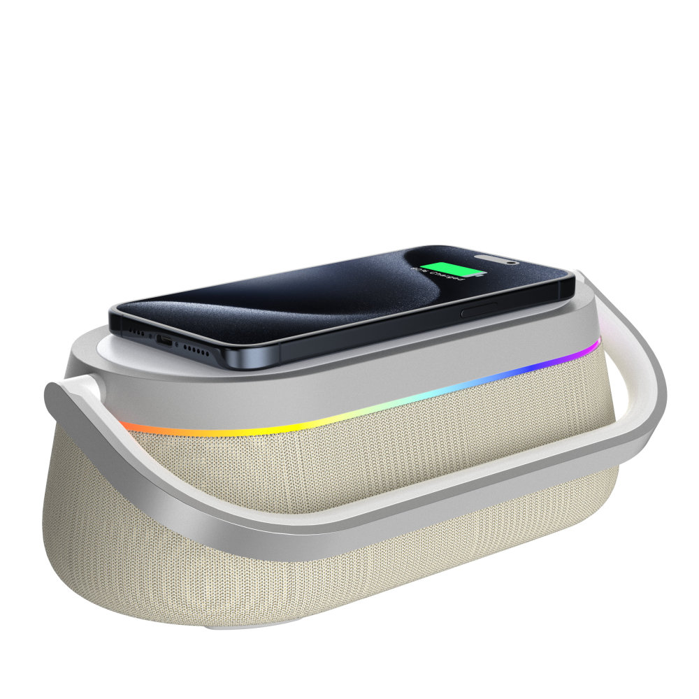 HT-548 Bluetooth Speaker Wireless Charger with Clock – Premium Corporate Gift Set