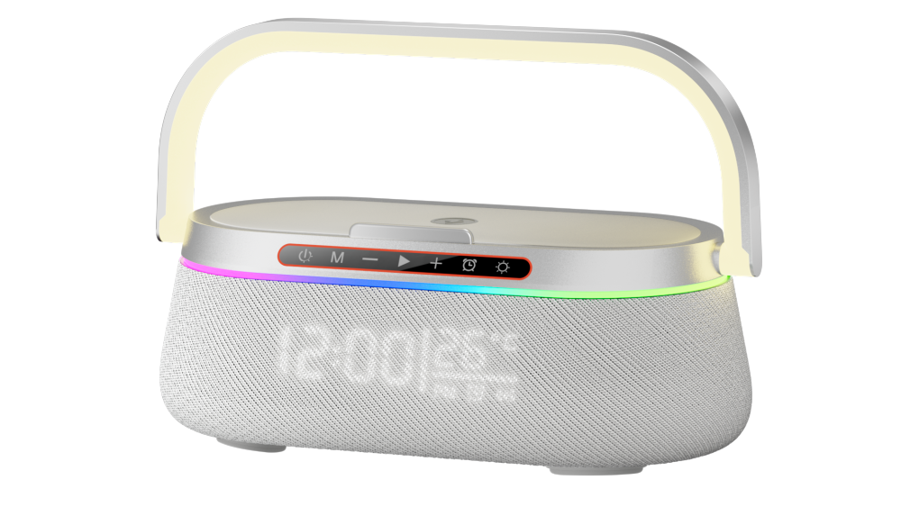 HT-548 Bluetooth Speaker Wireless Charger with Clock – Premium Corporate Gift Set