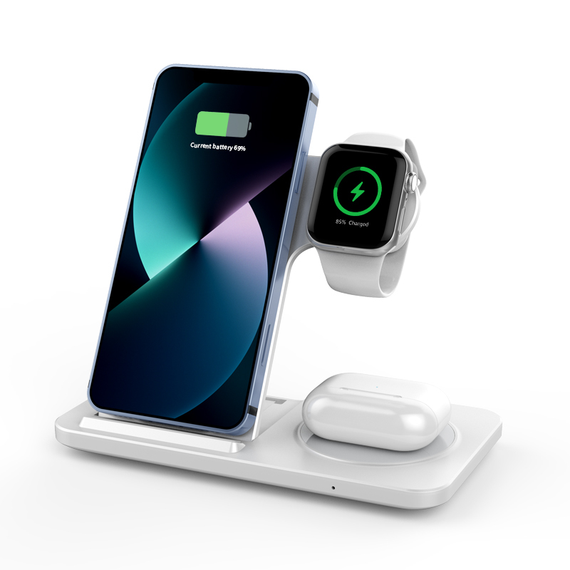 LC-0234 Foldable 3-in-1 Wireless Charging Station – Premium Corporate Gift Set