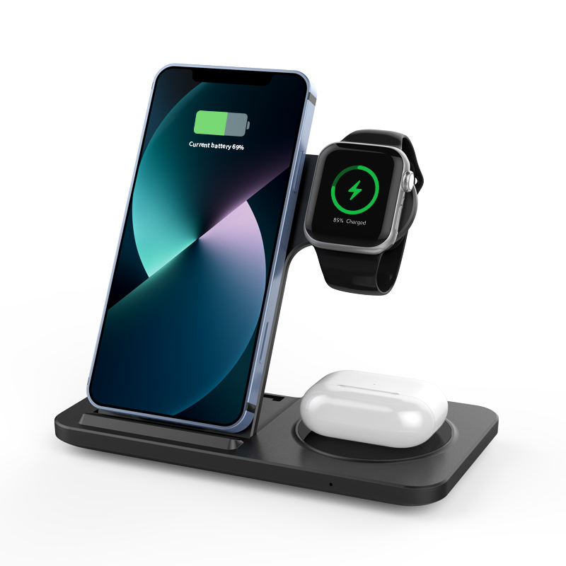 LC-0234 Foldable 3-in-1 Wireless Charging Station – Premium Corporate Gift Set