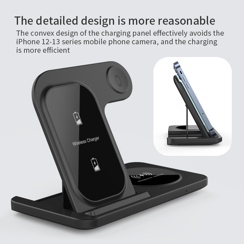 LC-0234 Foldable 3-in-1 Wireless Charging Station – Premium Corporate Gift Set