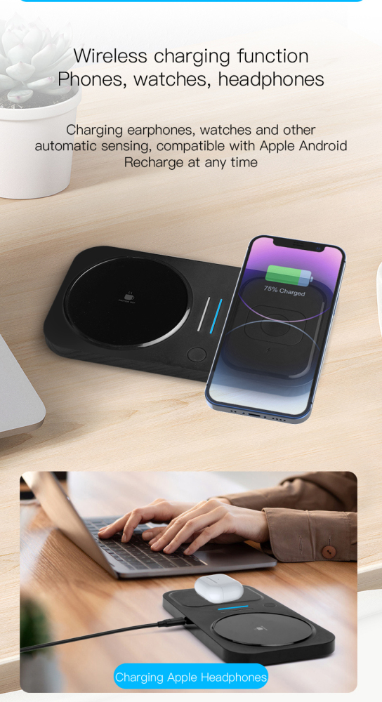 HC-809 4-in-1 Wireless Charging Station with Fast Drink Warmer – Premium Corporate Gift Set