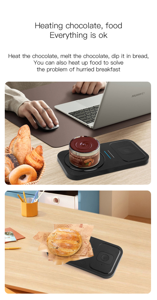 HC-809 4-in-1 Wireless Charging Station with Fast Drink Warmer – Premium Corporate Gift Set