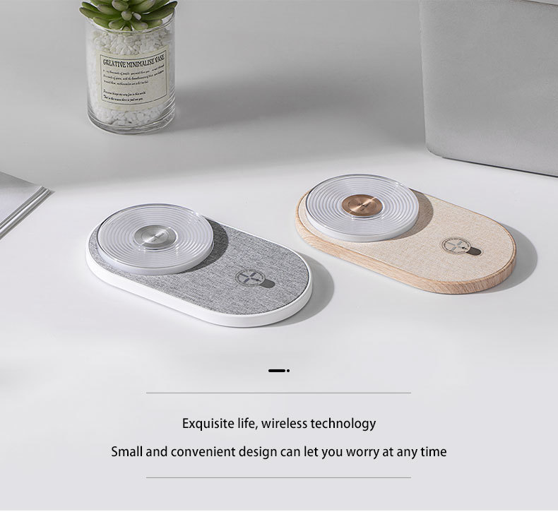 LC-0209/K29T Fabric Surface Wireless Charger with Ambient Light – Premium Corporate Gift Set