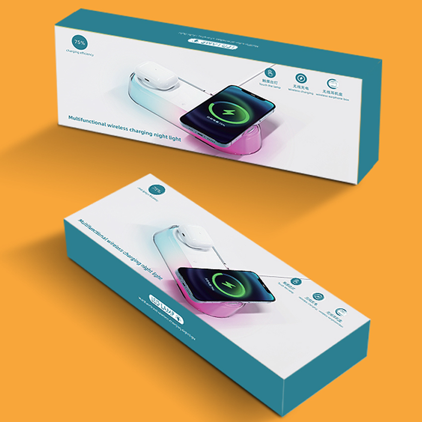 K35 2-in-1 Wireless Charger & Night Light – Practical, Elegant & Customizable Corporate Gift 🔋✨