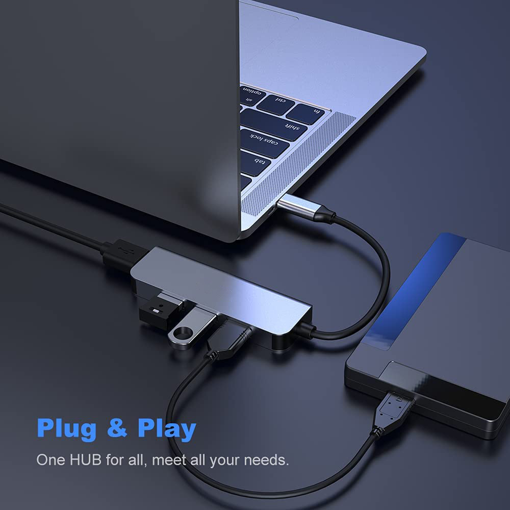 LC-0604 4-in-1 USB-C Hub Adapter - product view 2