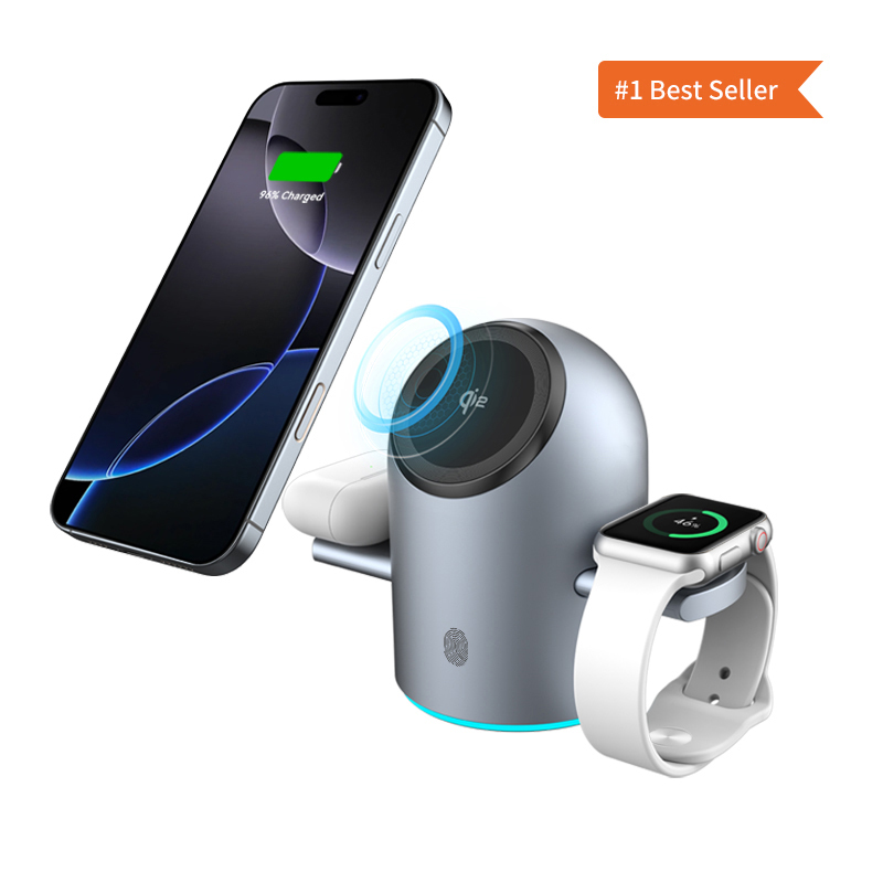 S9 Auto-Rotating 3-in-1 Wireless Charger - product view 4