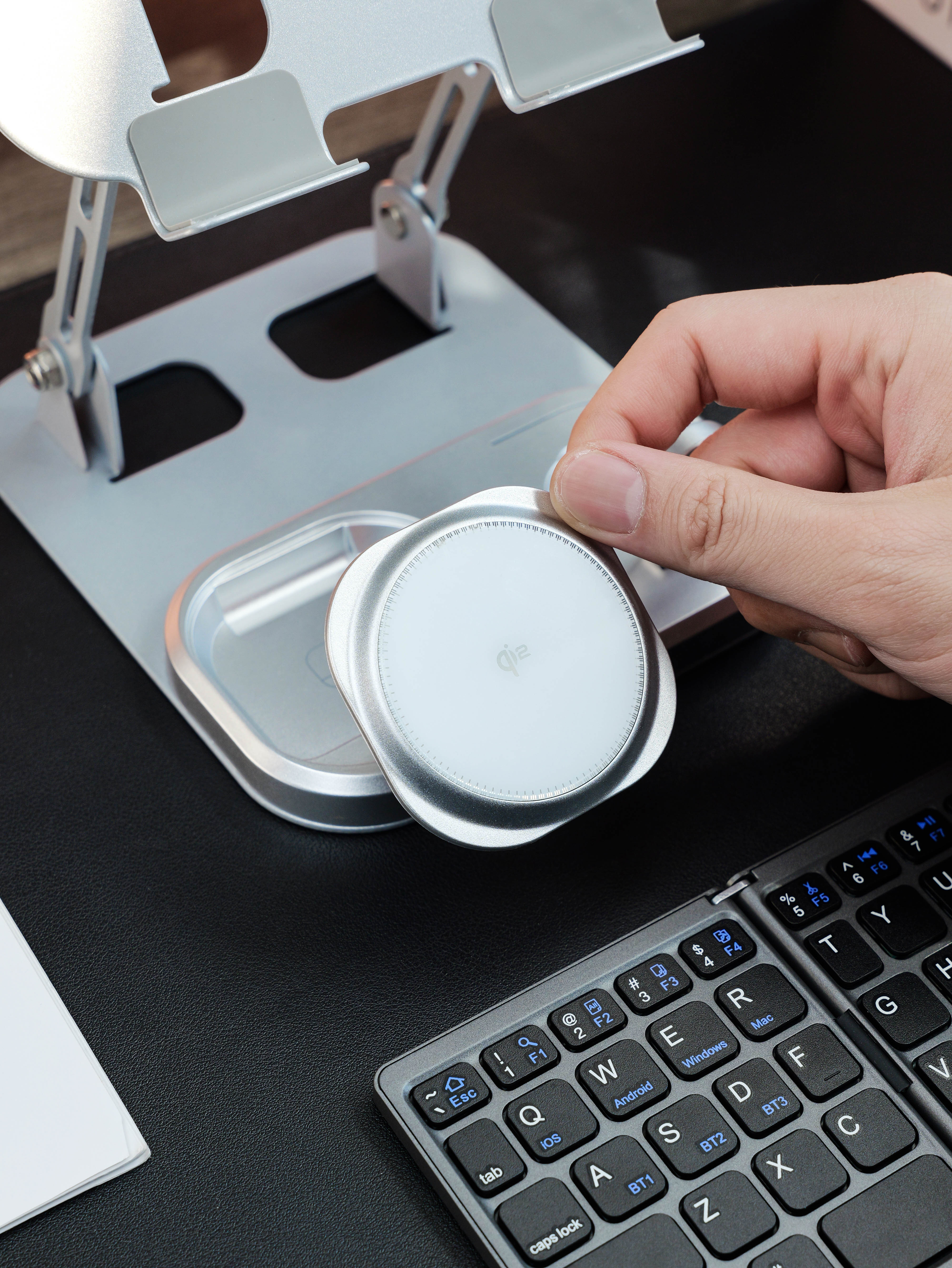 3-in-1 Tablet Stand Wireless Charging Station - product view 8