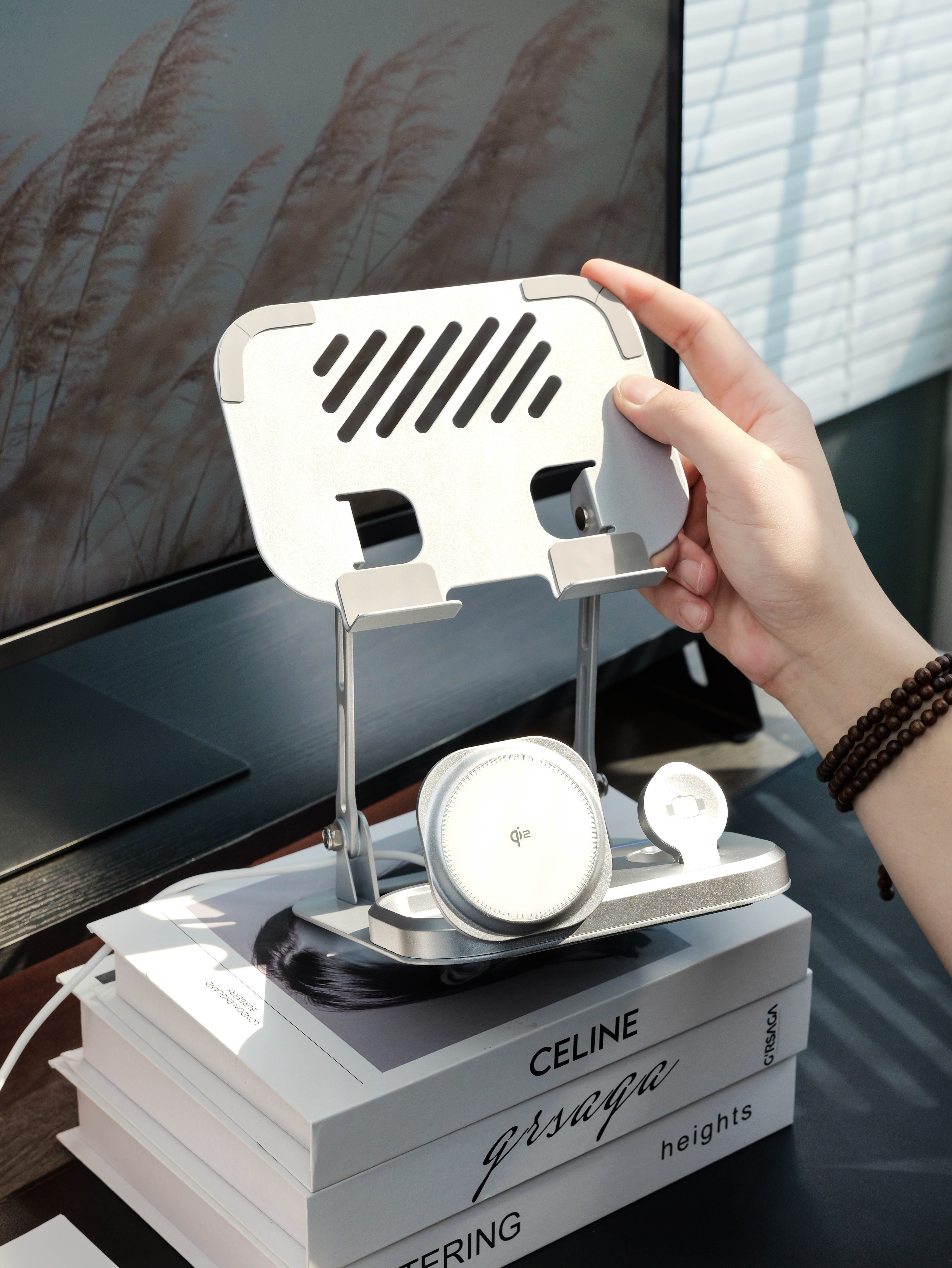 3-in-1 Tablet Stand Wireless Charging Station - product view 13