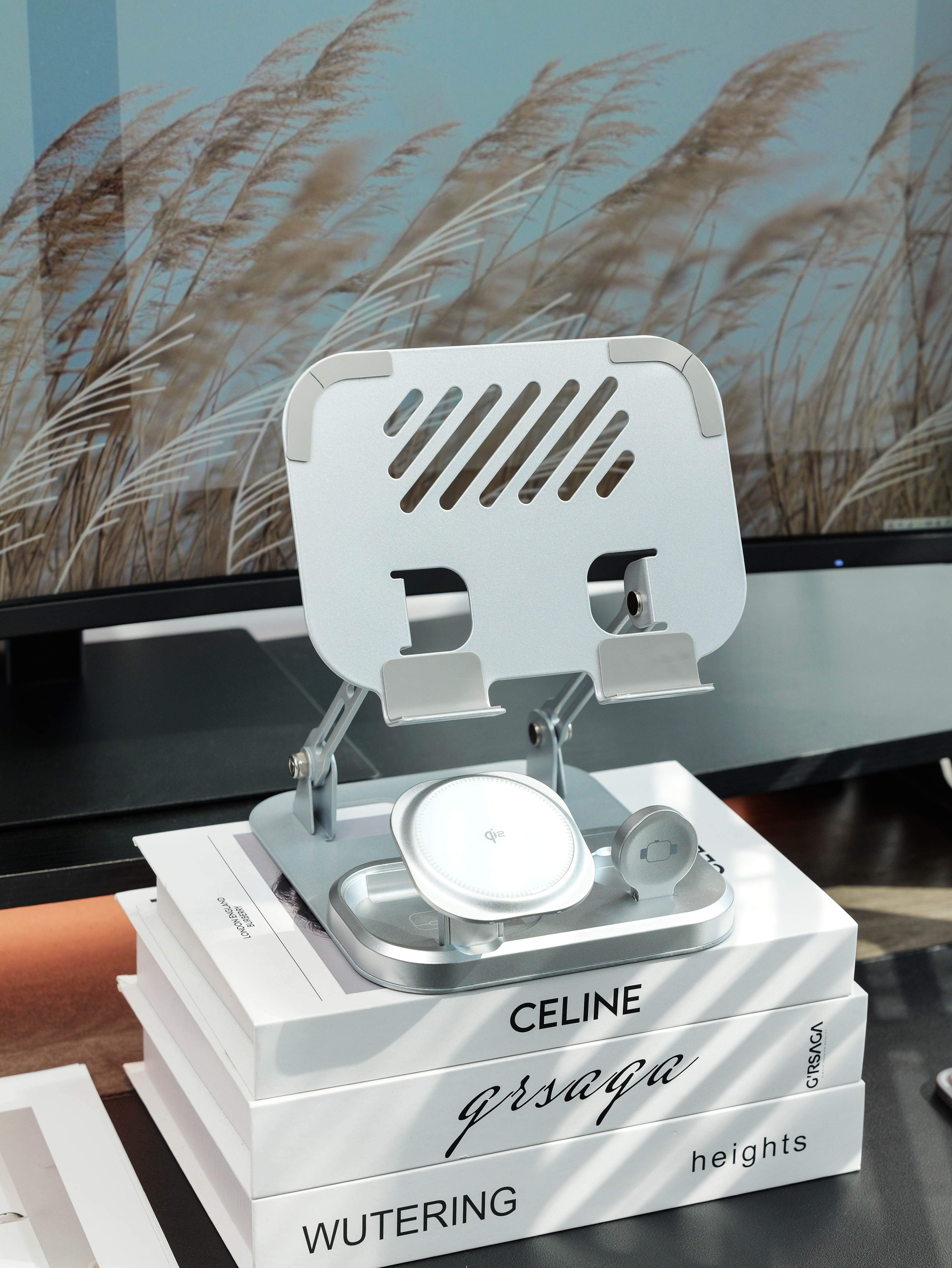 3-in-1 Tablet Stand Wireless Charging Station - product view 5