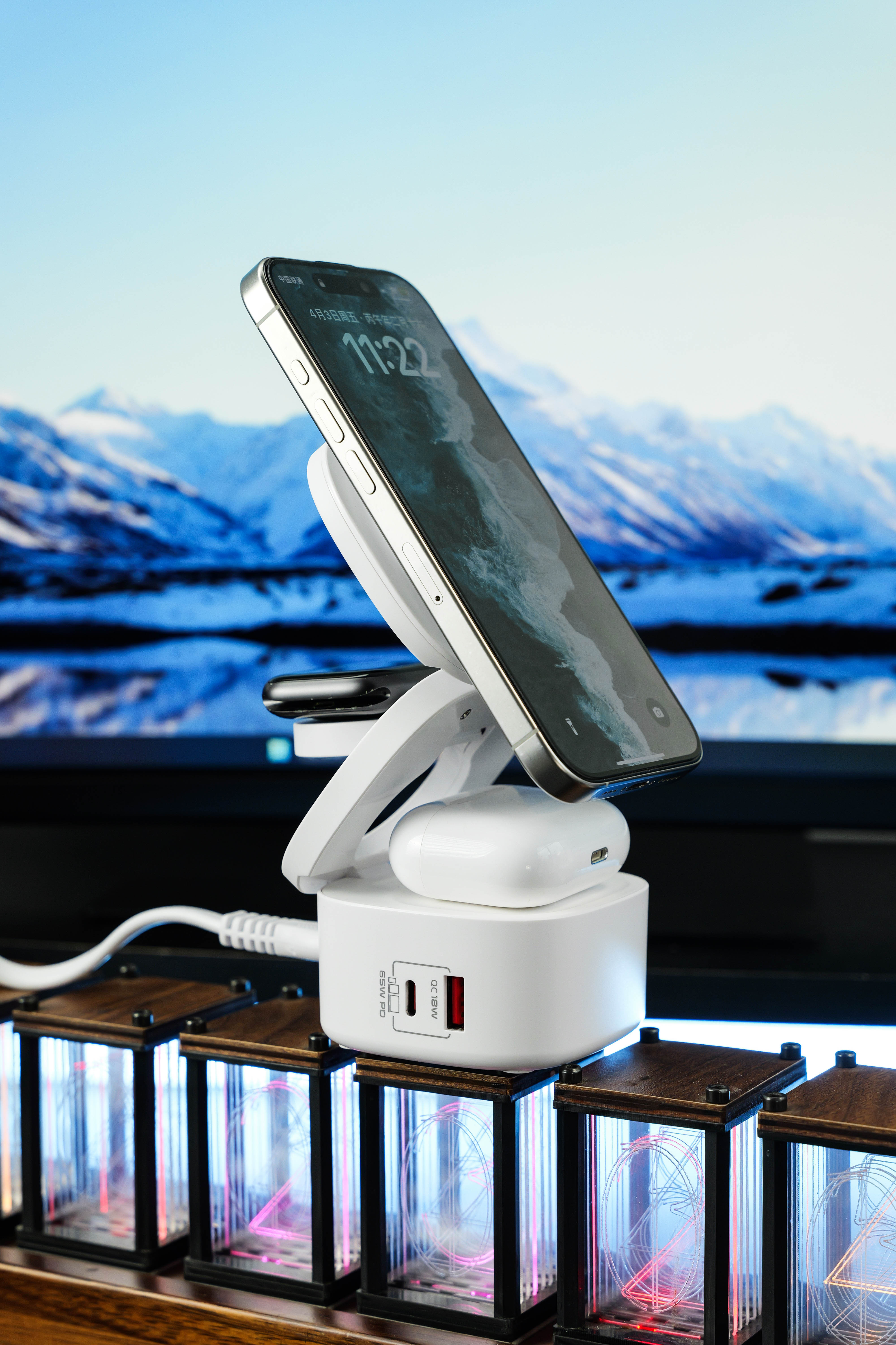 5-in-1 Foldable Wireless Charging Station - product view 8