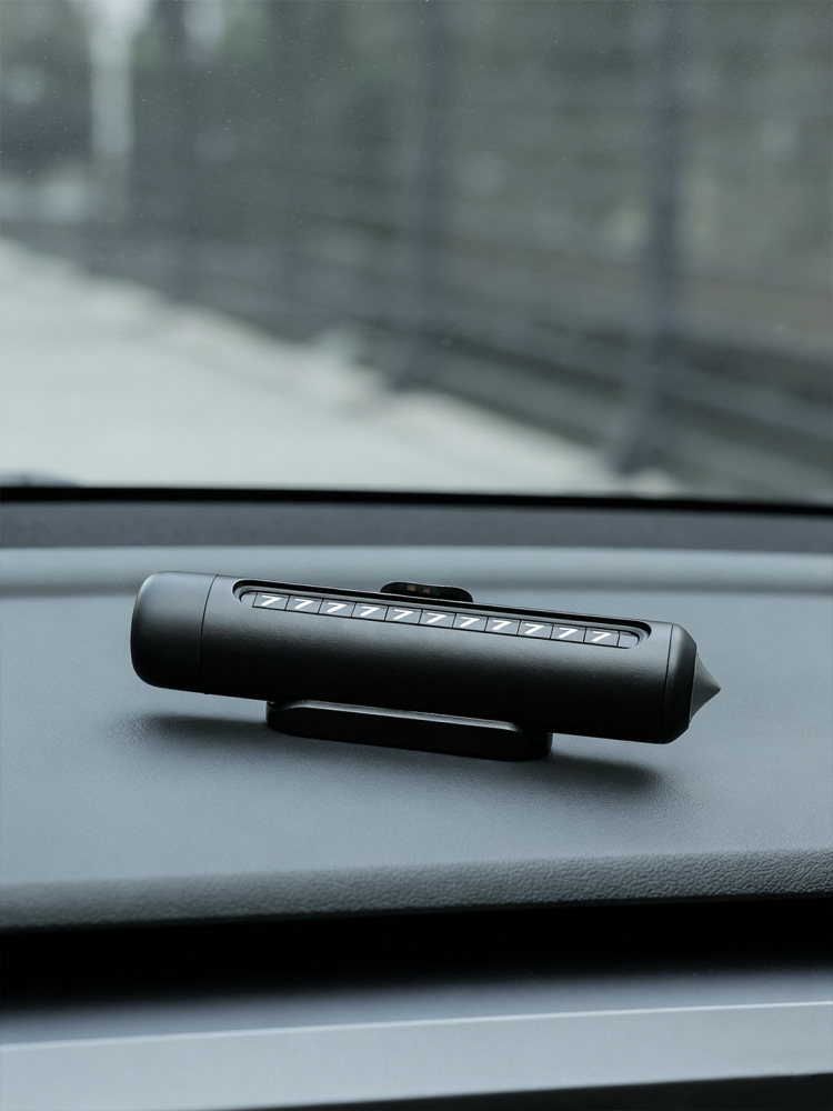 Car Accessories Gift Set with Wireless Charging Mount | Aromatherapy Diffuser, Air Pump & Parking Number Plate with Custom Logo