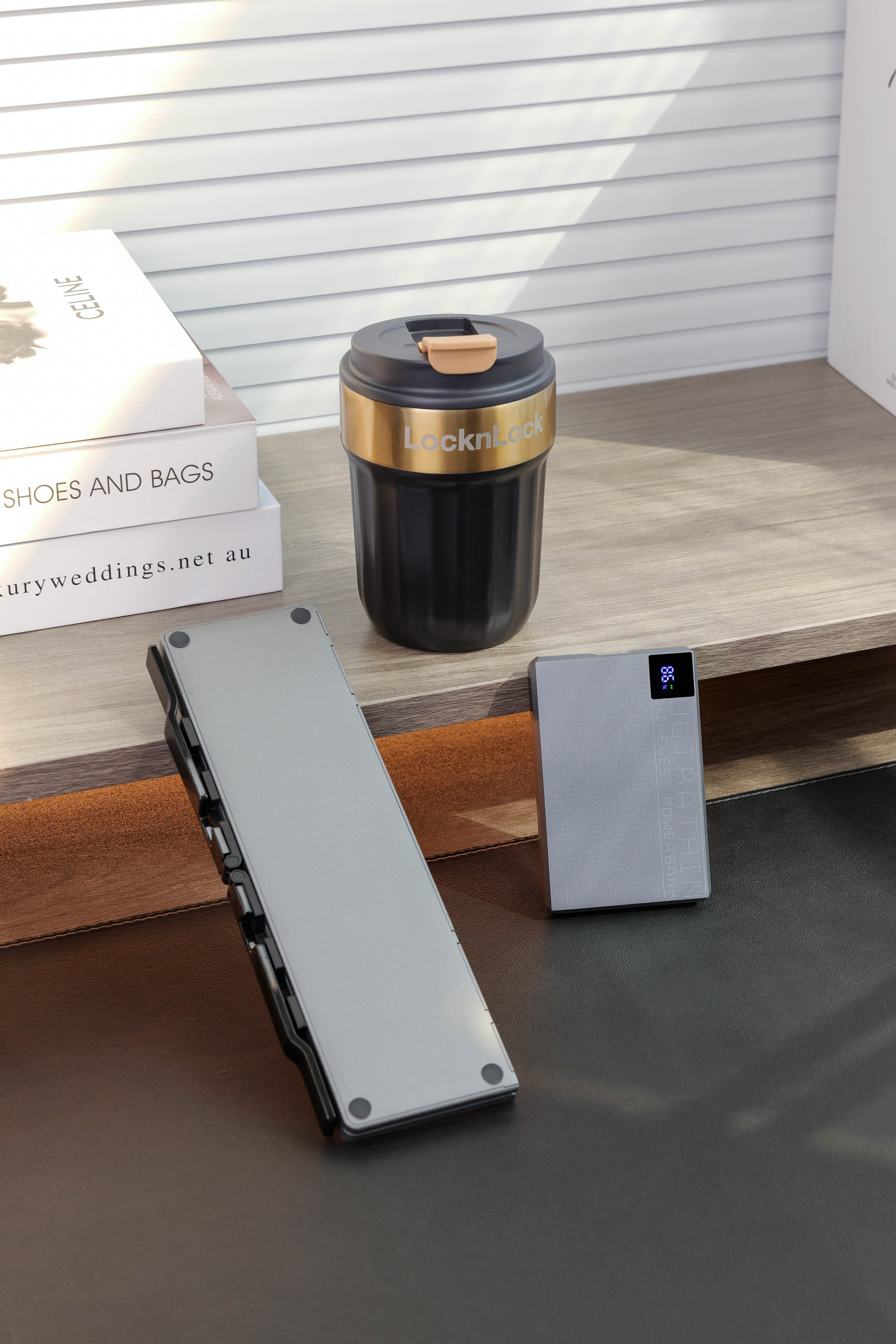 Foldable Keyboard, Power Bank and Tumbler Set - product view 11