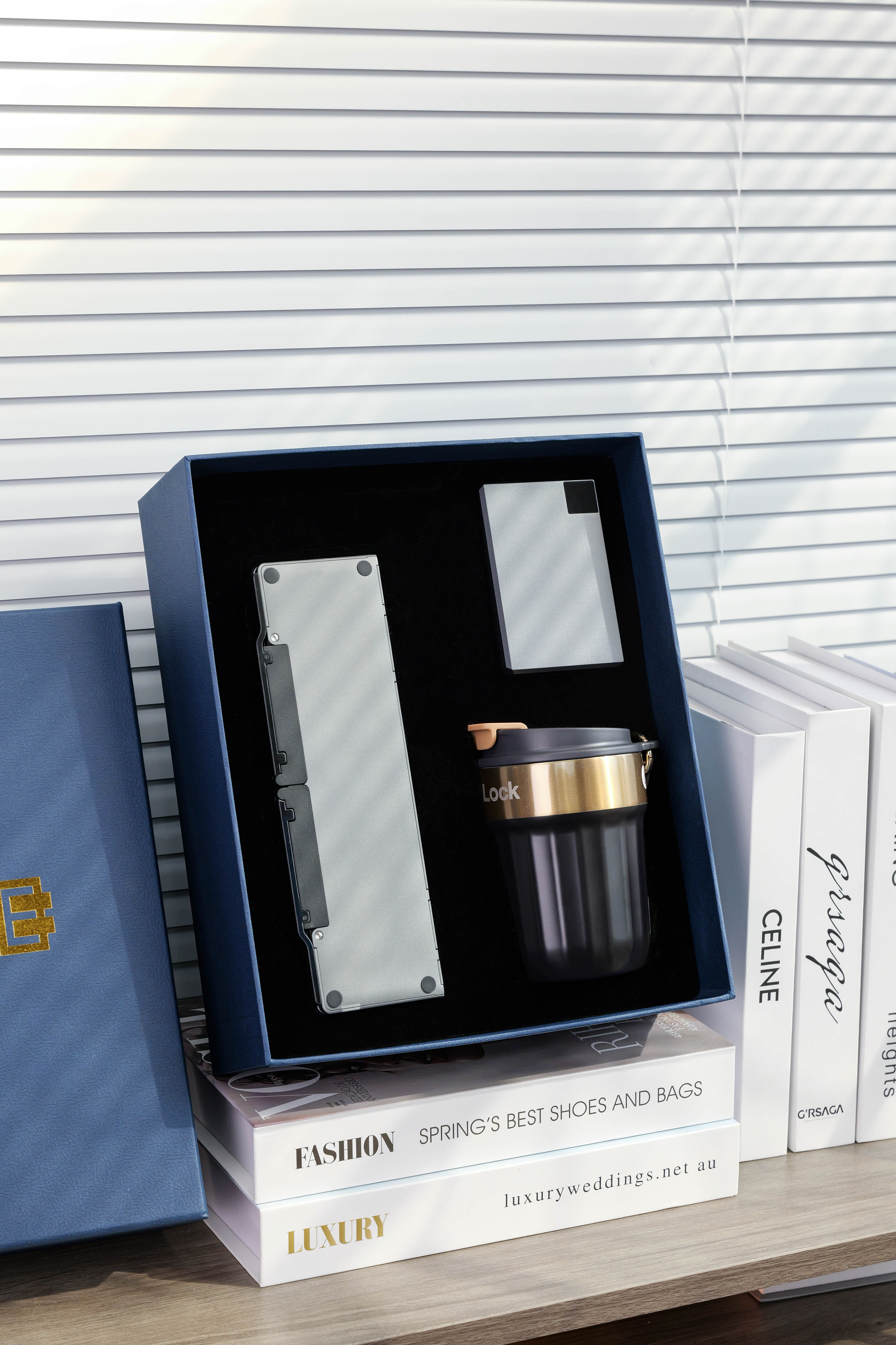 Foldable Keyboard, Power Bank and Tumbler Set