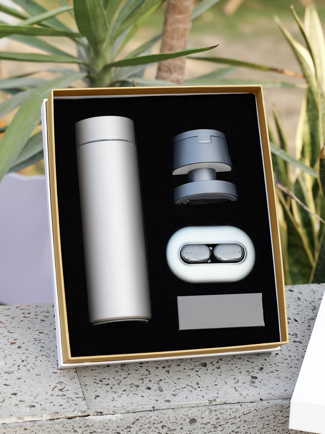 Mushroom Charger, AI Earbuds & Tumbler Set