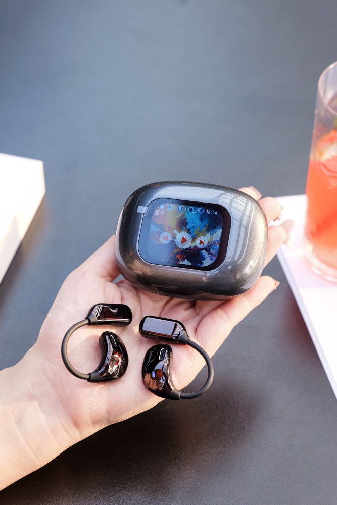 Transparent Magnetic Power Bank Gift Set with AI Translator Earbuds (150 Languages) | Smart Display Case | Custom Logo