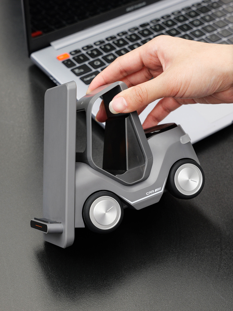 Car-Shaped 3-in-1 Wireless Charging Set with Transparent Mouse | Phone, Watch & Earbuds Charger | Custom Logo Tech Gift
